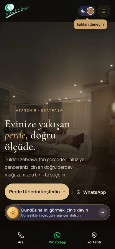 Mobil gece görünümü