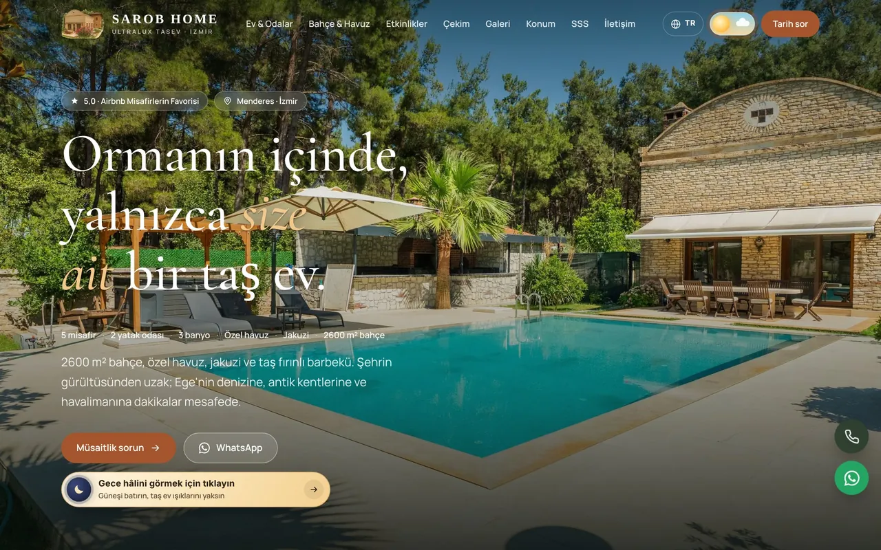 Sarob Home web sitesi