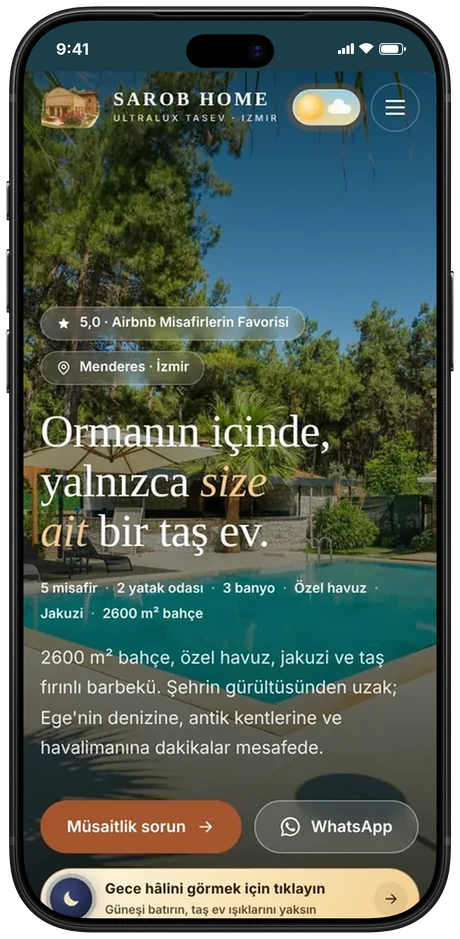 Sarob Home mobil görünüm