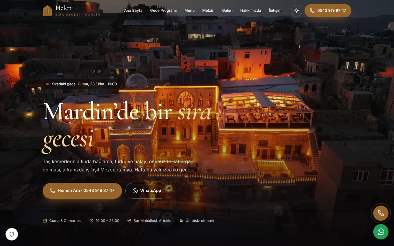 Sıra Gecesi Mardin web sitesi